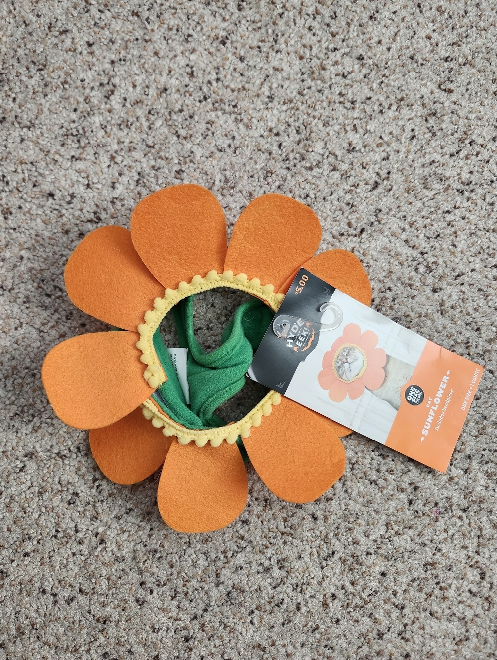 Cat Sunflower Hat Halloween
